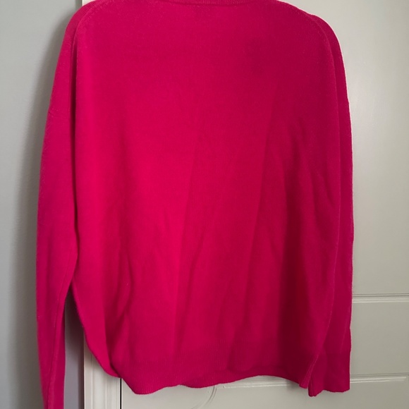 NWT - White + Warren Pink Cashmere Sweater - Picture 4 of 5